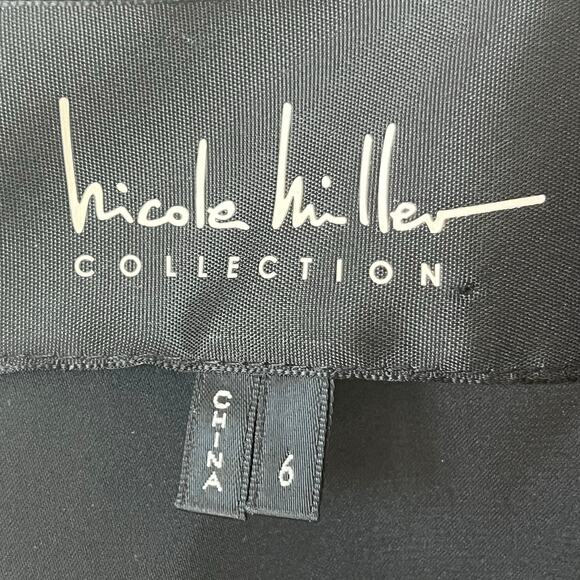 Nicole Miller Collection Silk Formal Floral Gold Metallic Maxi Dress - Picture 11 of 12